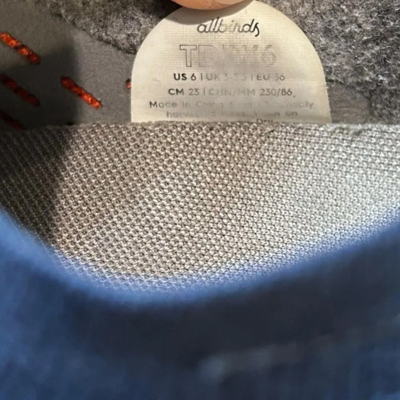 Allbirds Womens Tree Dasher 1 Blue Puukeko White Running Shoe Comfort Sneaker 6 - Picture 9 of 9